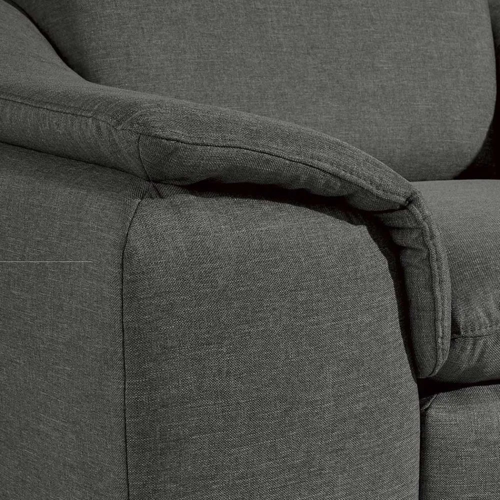 Wohnen Wohnzimmersessel in Anthrazit und Nussbaum - Classimo