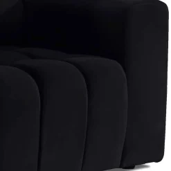 Wohnen Wohnzimmersessel in Schwarz Samt - Graland