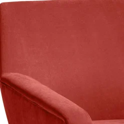 Wohnen Wohnzimmersessel in Terracotta Velours - Emjada