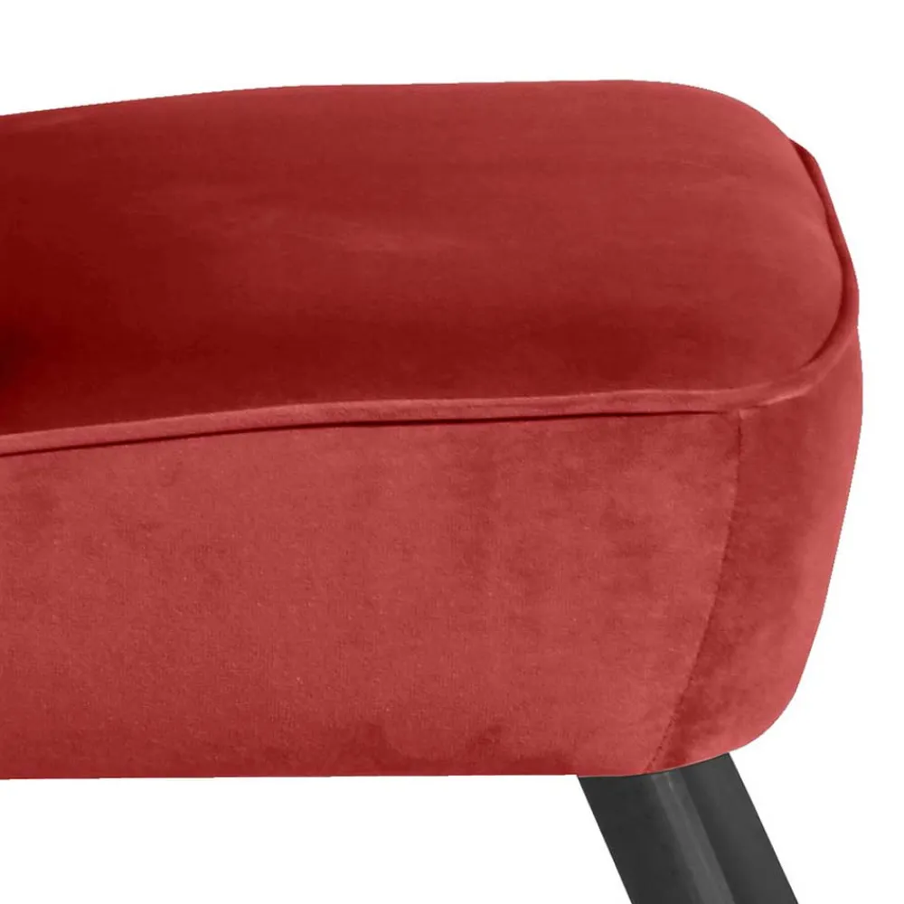 Wohnen Wohnzimmersessel in Ziegelrot und Schwarz - Tessini