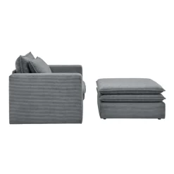 Wohnen Wohnzimmersessel und Hocker Set - Ruffos (zweiteilig)