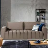 Wohnen Schlafsofas*Wohnzimmersofa mit Bettfunktion in Hellbraun - Coisma