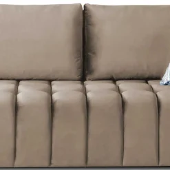 Wohnen Schlafsofas*Wohnzimmersofa mit Bettfunktion in Hellbraun - Coisma