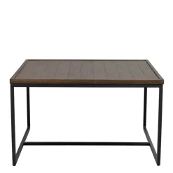 Wohnen Wohnzimmertisch in Eiche Dunkel & Schwarz - Stamforts