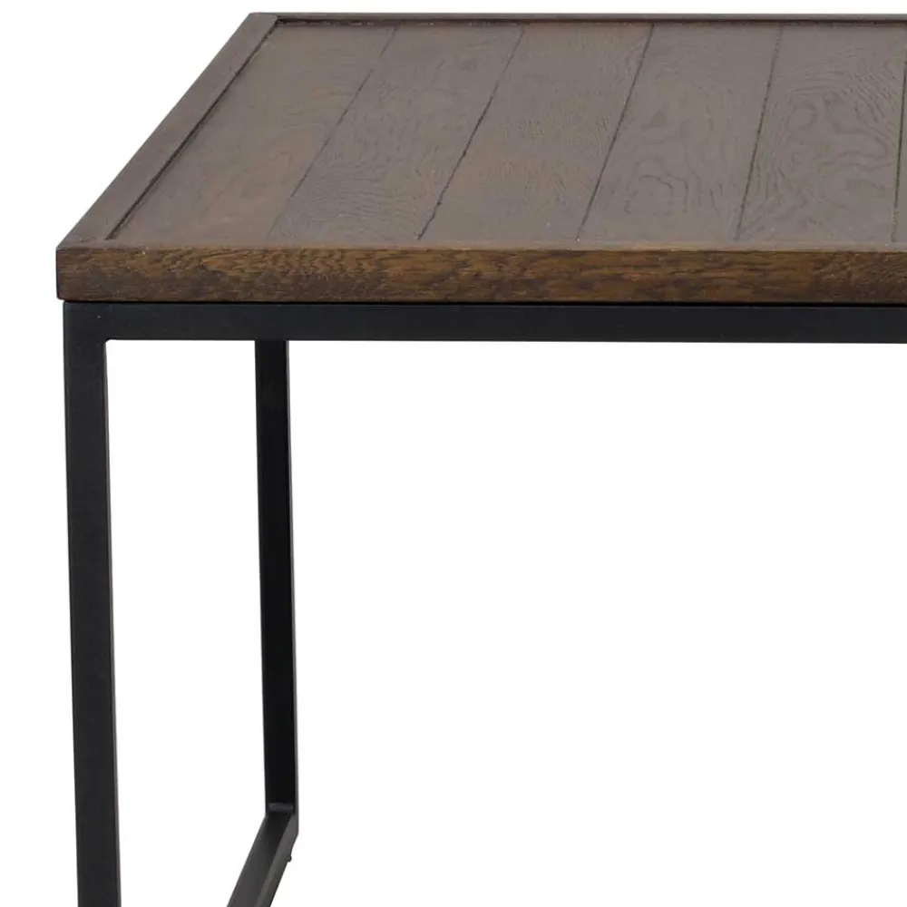 Wohnen Wohnzimmertisch in Eiche Dunkel & Schwarz - Stamforts