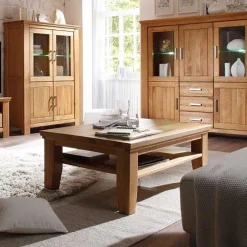 Wohnen Wohnzimmertisch Ladressa aus Wildeiche geölt