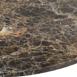 Wohnen Wohnzimmertisch mit Marmorplatte in Braun - Farizio