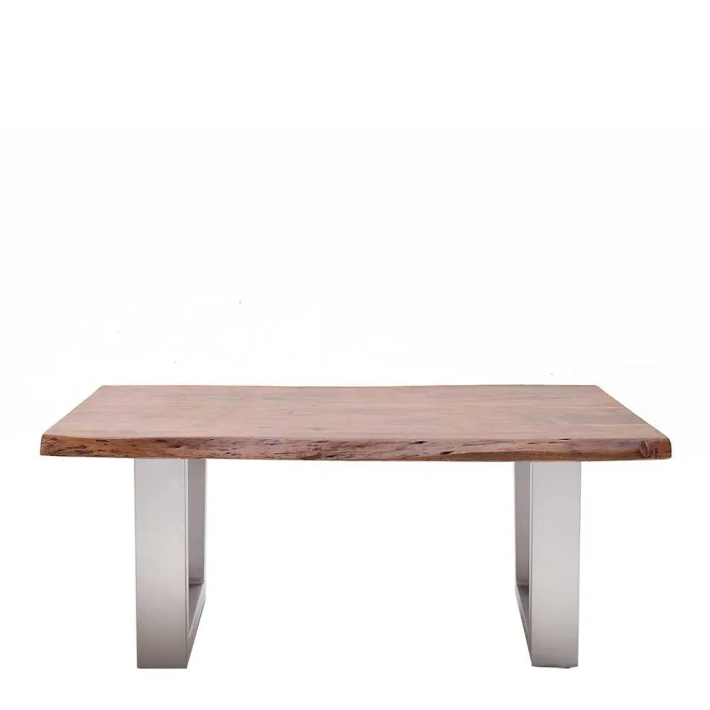 Wohnen Massivholzmöbel|Esszimmertische*Wohnzimmertisch mit organischer Baumkante - Onna