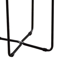 Wohnen Wohnzimmertisch mit runder Strukturglas Platte - Borey