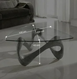 Wohnen Wohnzimmertisch Same in Grau Stein