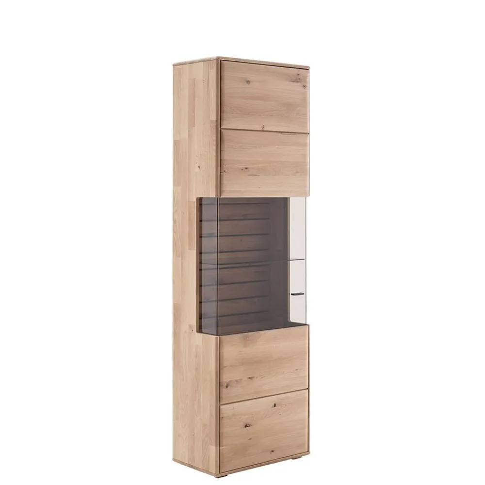 Wohnen Wohnzimmervitrine in Asteiche Hell - Azzurian