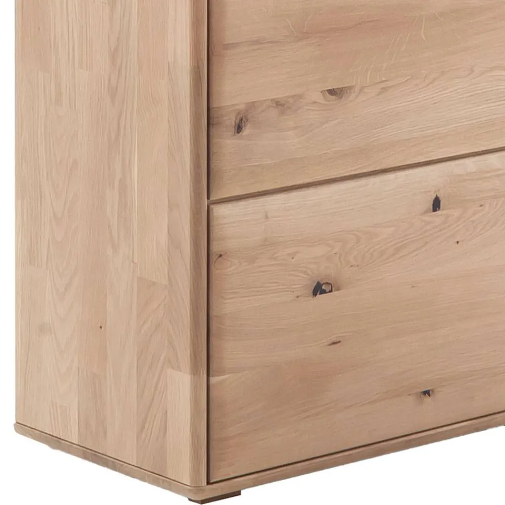 Wohnen Wohnzimmervitrine in Asteiche Hell - Azzurian