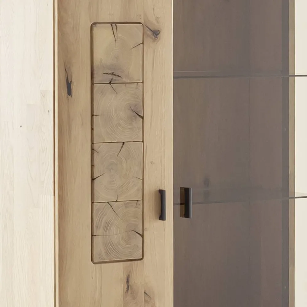 Wohnen Esszimmer-Vitrinen*Wohnzimmervitrine in Asteiche Hell - Losiamos