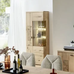 Wohnen Esszimmer-Vitrinen*Wohnzimmervitrine in Asteiche Hell - Losiamos
