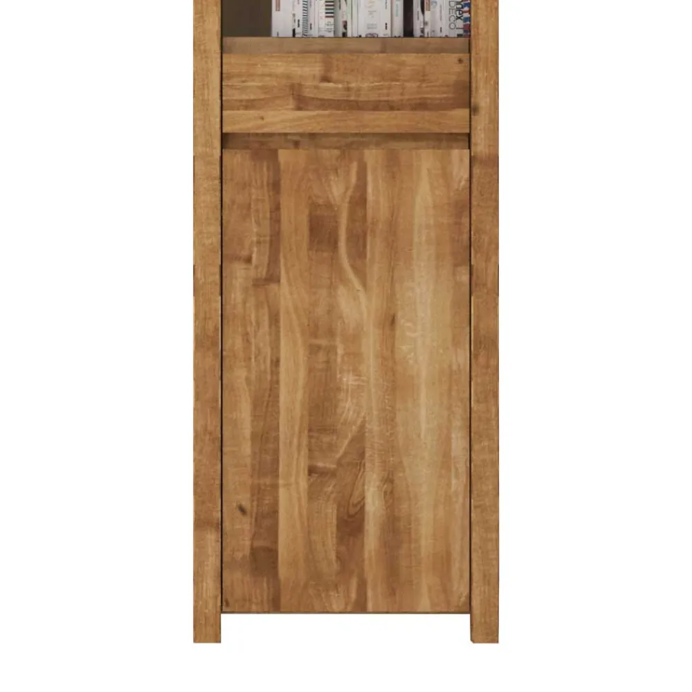 Wohnen Esszimmer-Vitrinen*Wohnzimmervitrine Nadalia aus Wildeiche Massivholz