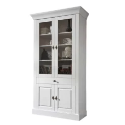 Wohnen Wohnzimmervitrine Satumare in Weiß