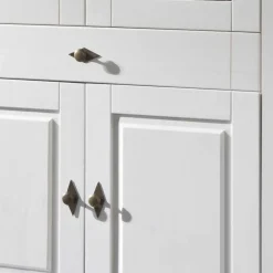 Wohnen Wohnzimmervitrine Satumare in Weiß