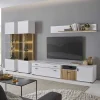 Wohnen Wohnwände|Wohnwand*Wohnzimmervitrinen & TV Board & Regal Set - Nenaloro (vierteilig)