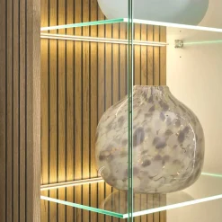 Wohnen Wohnzimmer-Vitrinenschrank zweifarbig - Nenaloro