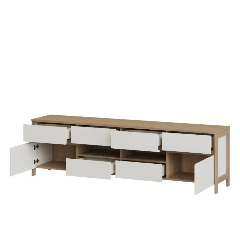 Wohnen Wohnzimmer-Wohnwand Set - Ovidio (vierteilig)