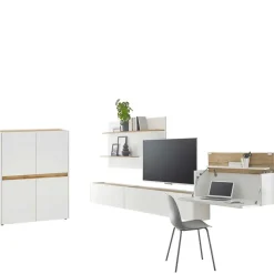 Wohnen Wohnzimmerschränke|Wohnwände*Wohnzimmeschränke & Regal Set - Nonessia (fünfteilig)