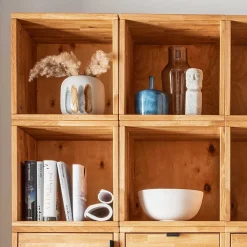 Wohnen Würfel Regal aus Massivholz geölt - Iljona