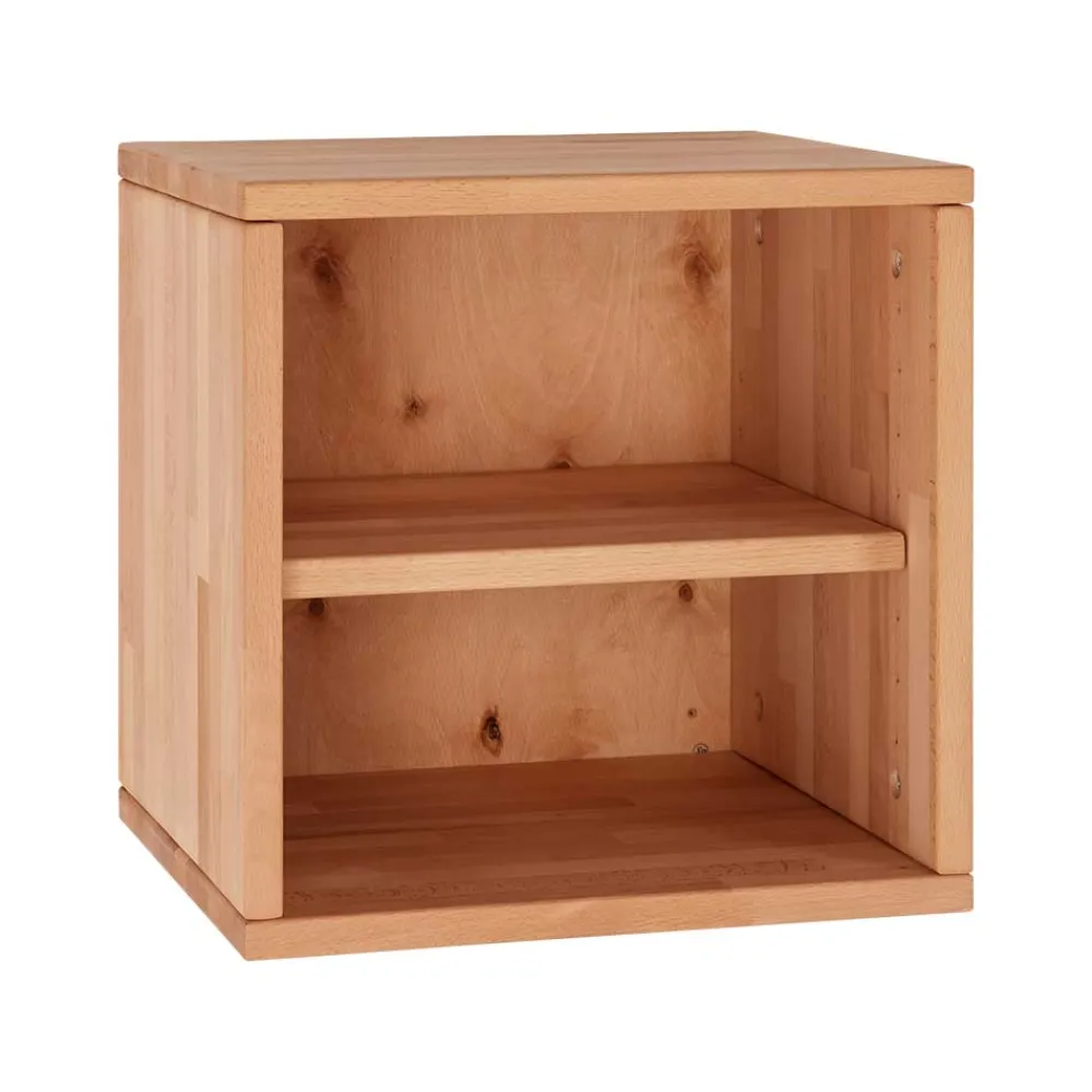 Wohnen Massivholzmöbel|Esszimmerregale*Würfel Regal mit 2 Fächern 38x38 cm - Gabela