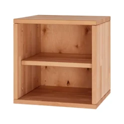 Wohnen Massivholzmöbel|Esszimmerregale*Würfel Regal mit 2 Fächern 38x38 cm - Gabela