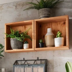 Wohnen Wohnwände|Wohnwand*Würfelregale Kombination aus Kernbuche - Gabela (zwölfteilig)