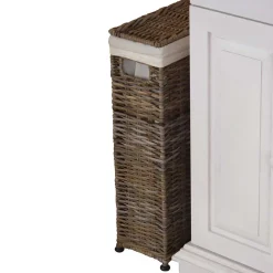 Wohnen Rattanmöbel*Wäschesammler Blooming in Grau