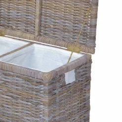 Wohnen Rattanmöbel*Wäschesammler Podian in Grau