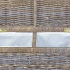 Wohnen Rattanmöbel*Wäschesammler Podian in Grau