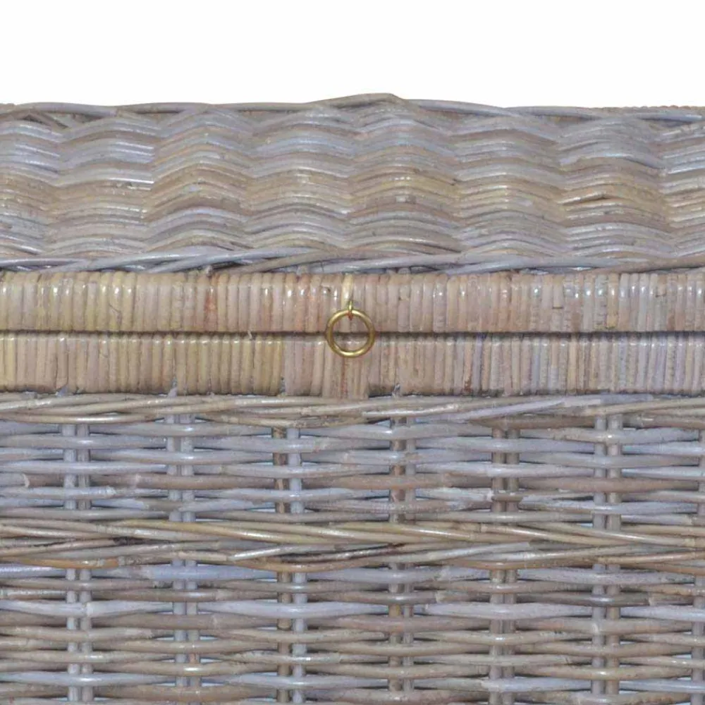 Wohnen Rattanmöbel*Wäschesammler Podian in Grau