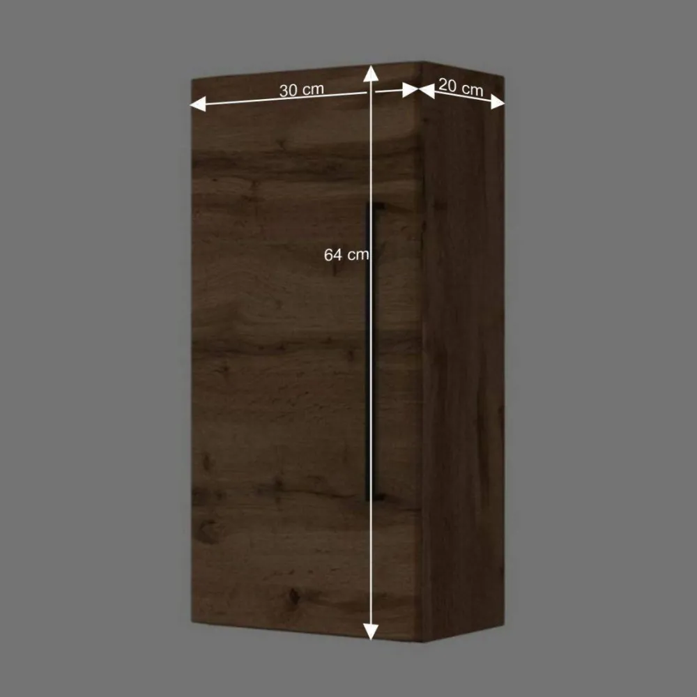 Wohnen 30x64 Bad Hängeschrank in Wildeiche - Acrosia