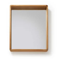 Wohnen 80x65 Badezimmerspiegel mit Teak Holz - Tiranny