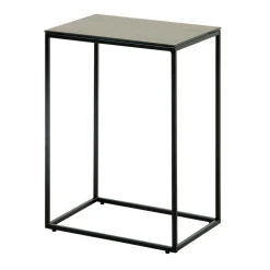 Wohnen 45x30 Beistelltisch mit Keramikplatte in Braun - Opium