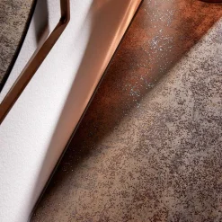 Wohnen 45x30 Beistelltisch mit Keramikplatte in Braun - Opium