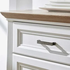 Wohnen 140x200 Bett & Nachtkommode & Schrank - Maggio (dreiteilig)