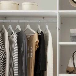 Wohnen 140x200 Bett & Nachtkommode & Schrank - Maggio (dreiteilig)