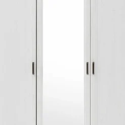 Wohnen 140x200 Bett & Nachtkommode & Schrank - Maggio (dreiteilig)