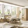 Wohnen 90x200 Bett & Nachttisch & Schrank - Naiavio (dreiteilig)