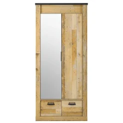 Wohnen 90x200 Bett & Nachttisch & Schrank - Naiavio (dreiteilig)