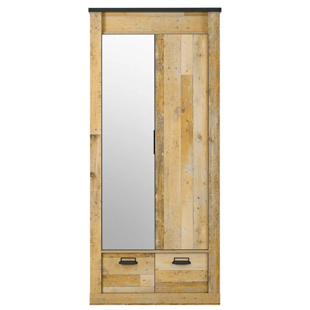 Wohnen 90x200 Bett & Nachttisch & Schrank - Naiavio (dreiteilig)