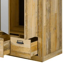 Wohnen 90x200 Bett & Nachttisch & Schrank - Naiavio (dreiteilig)