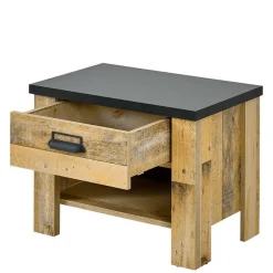 Wohnen 90x200 Bett & Nachttisch & Schrank - Naiavio (dreiteilig)