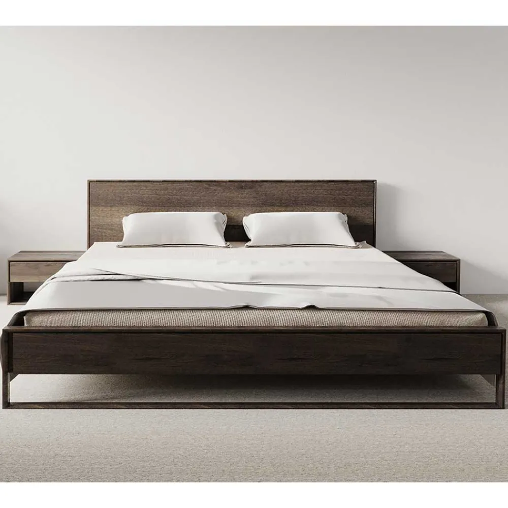 Wohnen Naturholzmöbel|Betten*140x200 Bett aus Eiche mit Räucheröl - Beverson