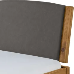 Wohnen Graue Möbel|Naturholzmöbel*140x200 Bett aus Wildeiche mit Kufen - Maria