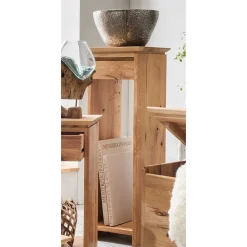 Wohnen 30x30 Blumenhocker aus Wildeiche Massivholz - Anndra