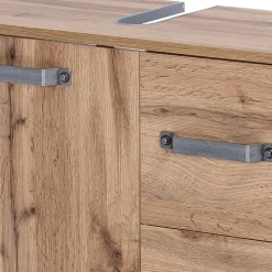 Wohnen 65x59 cm Becken-Unterschrank in Holz Optik - Iskro