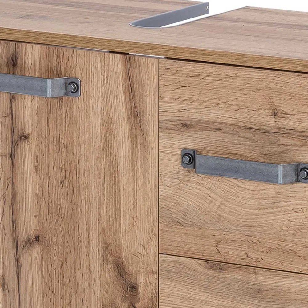 Wohnen 65x59 cm Becken-Unterschrank in Holz Optik - Iskro